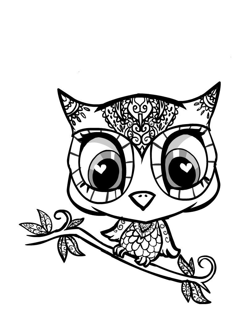 816x1056 Baby Owl Coloring Pages Newyork Rp Com With Girl Tixac