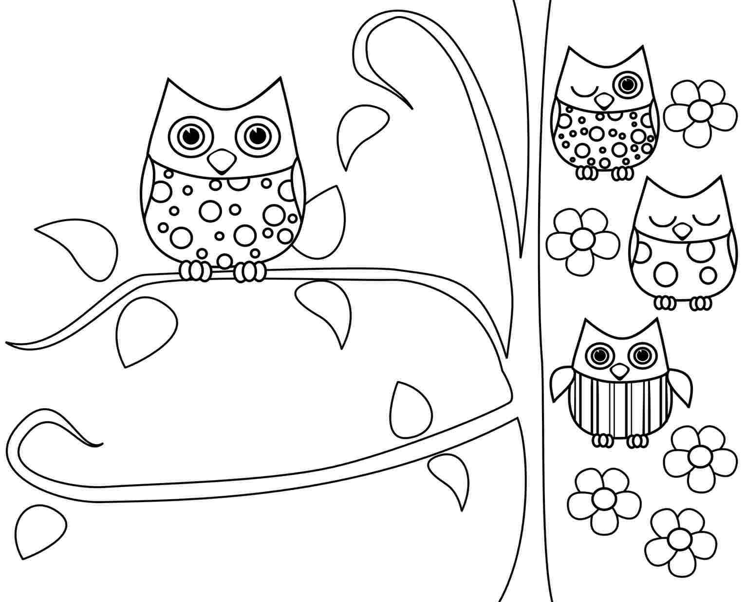 1532x1236 Free Baby Owl Coloring Pages Of Owls