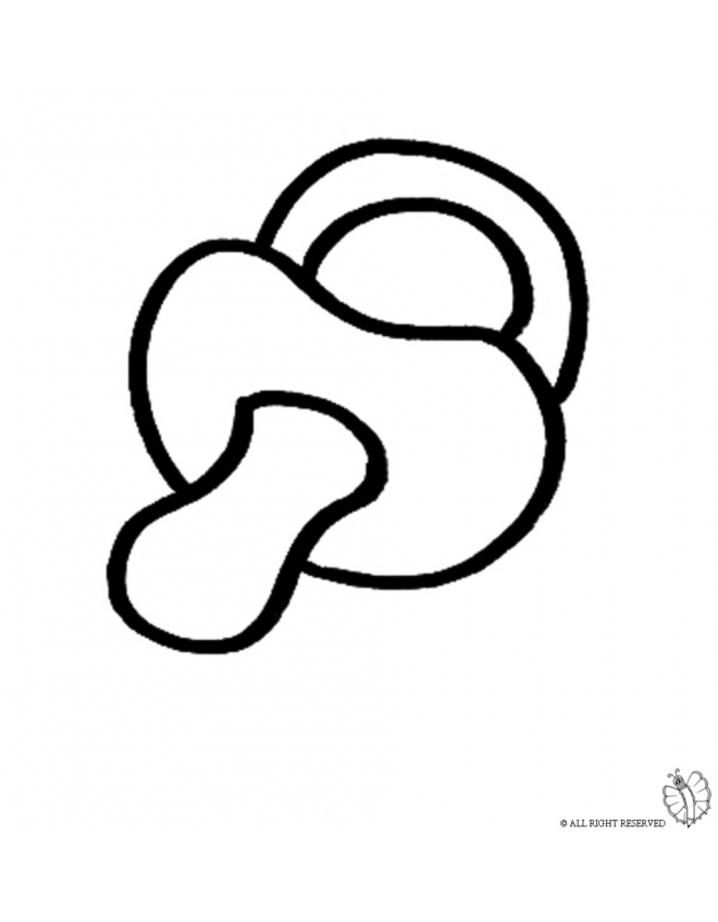 660x847 Coloring Page Of Baby Pacifier For Coloring For Kids