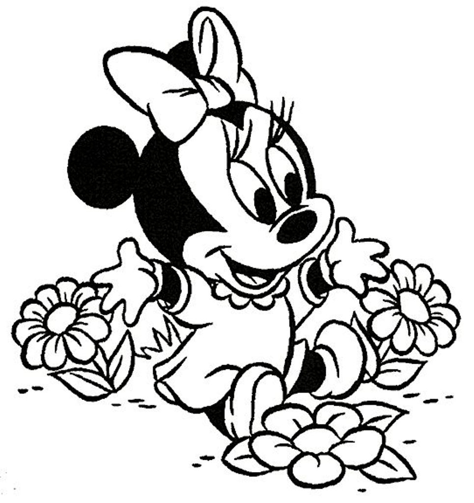965x1025 Printable Minnie Mouse Coloring Pages