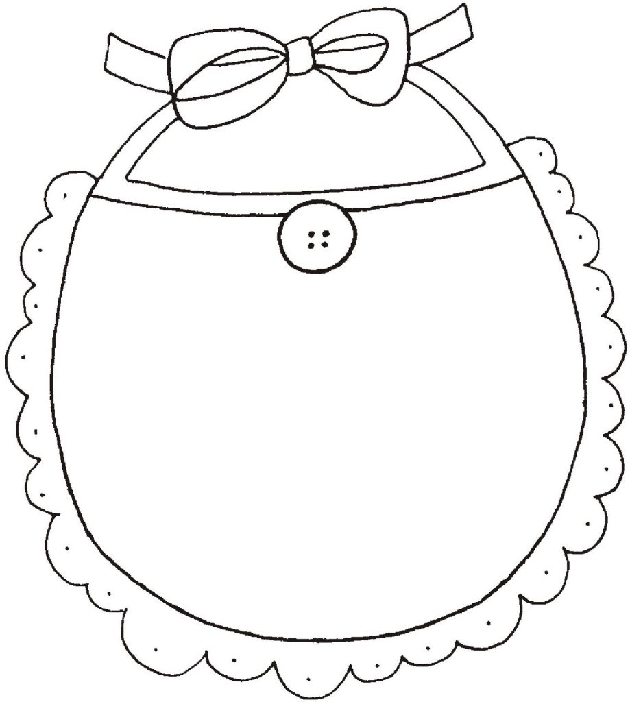 919x1024 Baby Bib Coloring Pages