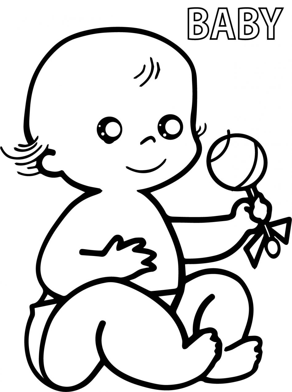 948x1271 Baby Face With Pacifier Template Coloring Page