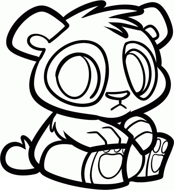 600x658 Cute Panda Coloring Pages