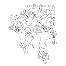 230x230 Top Free Printable Pegasus Coloring Pages For Toddlers