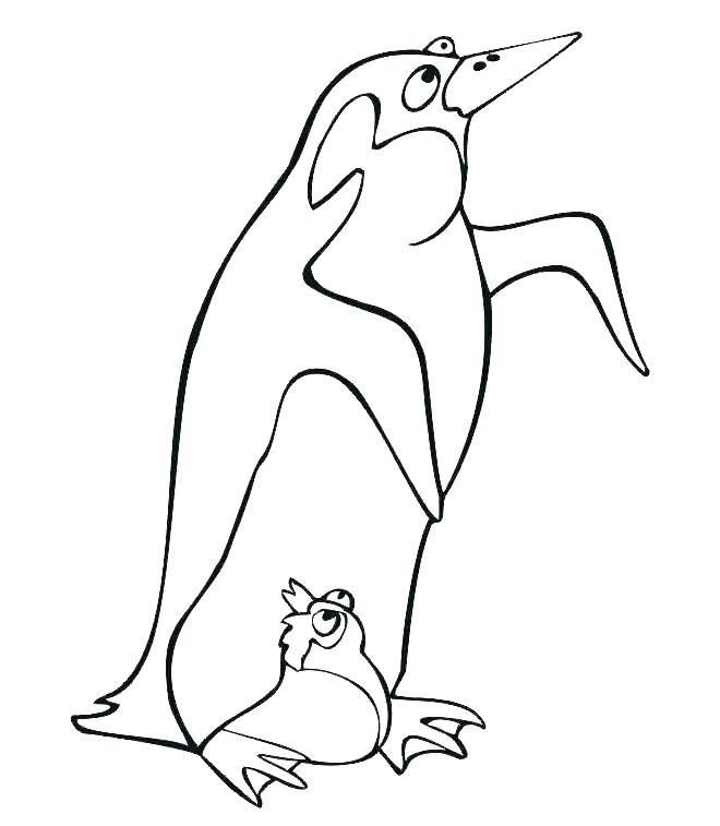 660x757 Penguin Coloring Sheet Baby Penguin Coloring Pages Printable