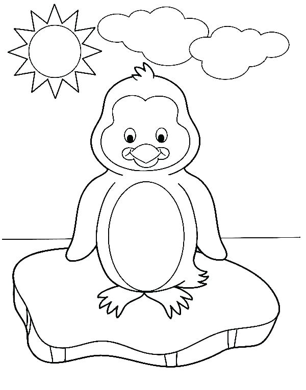 600x766 Christmas Penguin Coloring Pages Penguin Coloring Pages Baby