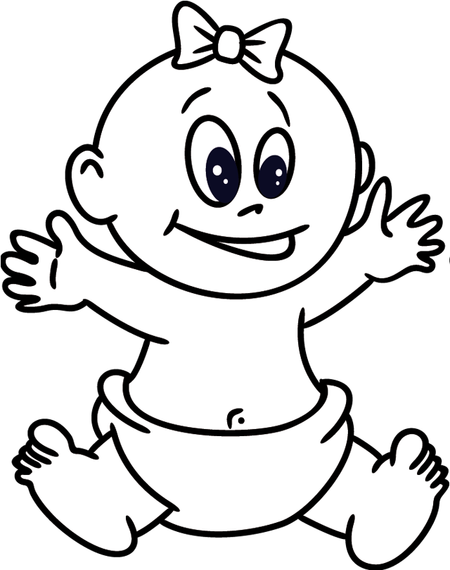 640x809 Baby Coloring Pictures Smiley Ba Printable Coloring Sheet
