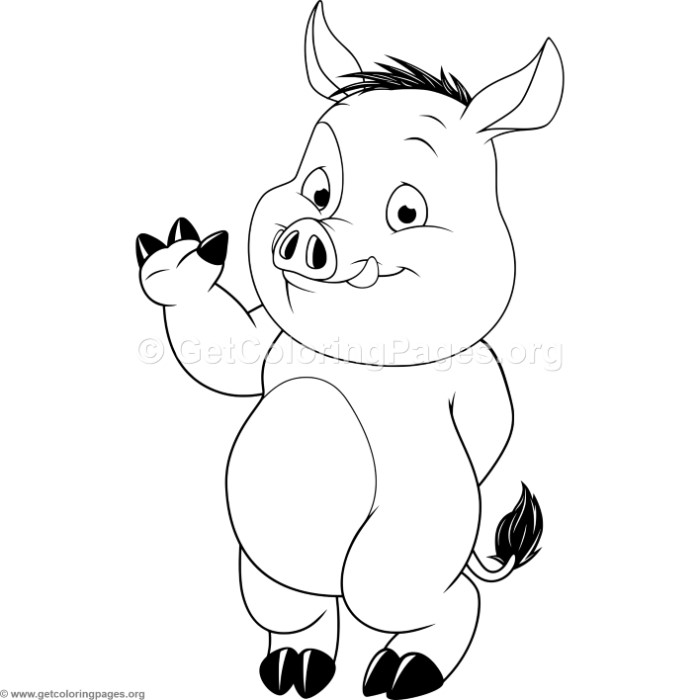 700x700 Cartoon Baby Pig Coloring Pages