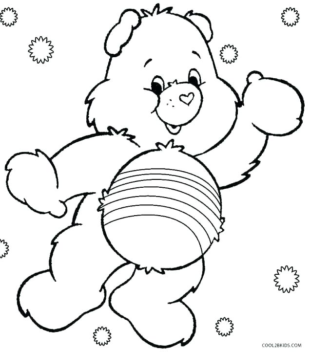 636x720 Bear Coloring Pages Bear Coloring Pages Printable Care Bears