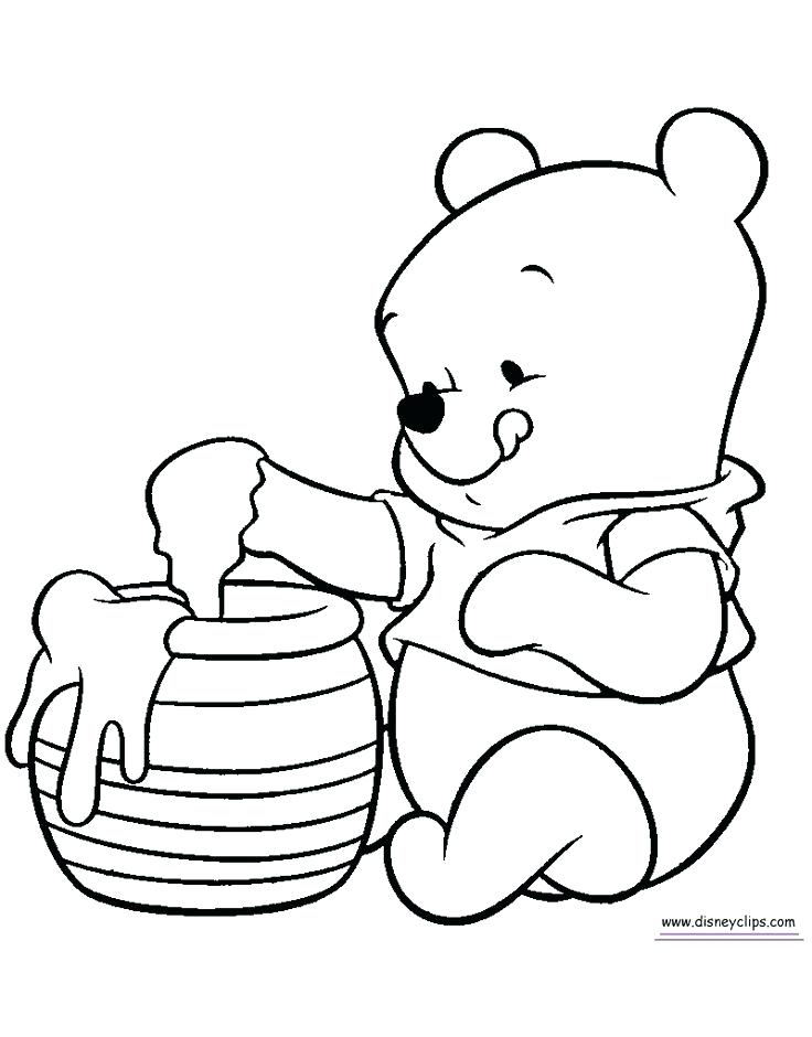 736x940 Baby Winnie The Pooh Coloring Sheets