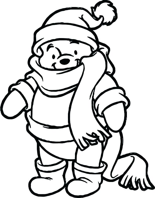 618x790 Baby Pooh Coloring Pages Free Printable Winter Coloring Pages