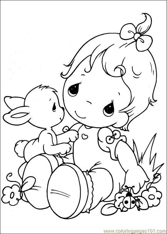 567x794 Precious Moments Coloring Page