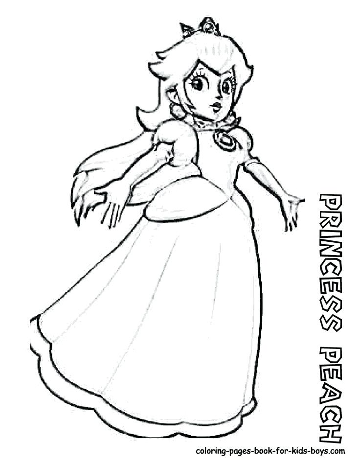736x952 Baby Princess Peach Coloring Pages Rosalina And Luma Coloring