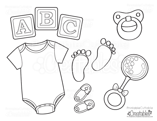 550x425 Baby Onesie Free Printable Coloring Page