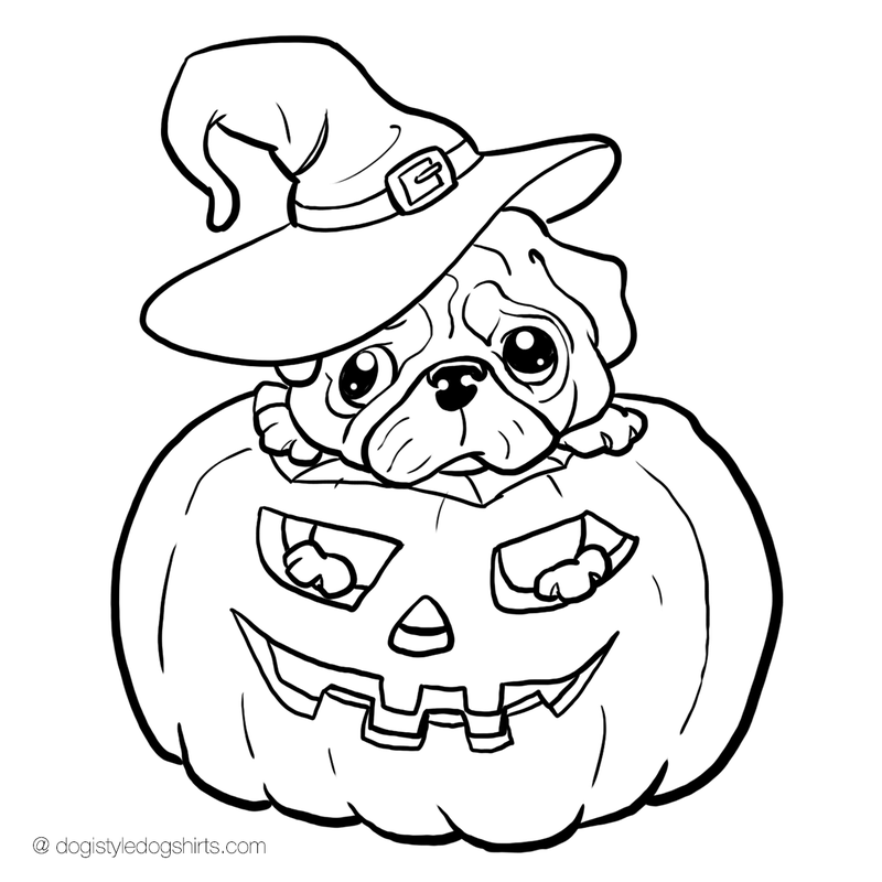 800x800 Pug Coloring Pages
