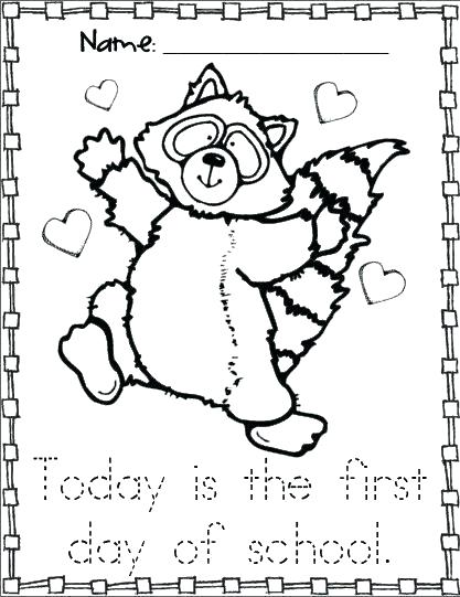 417x541 Raccoon Coloring Pages Cute Raccoon Coloring Page Free Download