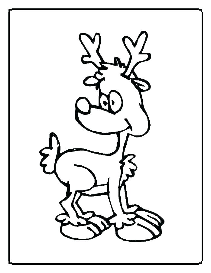 698x903 Raindeer Coloring Pages Free Printable Reindeer Coloring Page