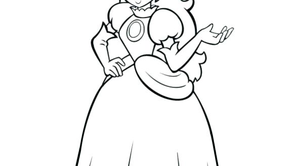585x329 Princess Peach Coloring Pages Free Printable Princess Peach