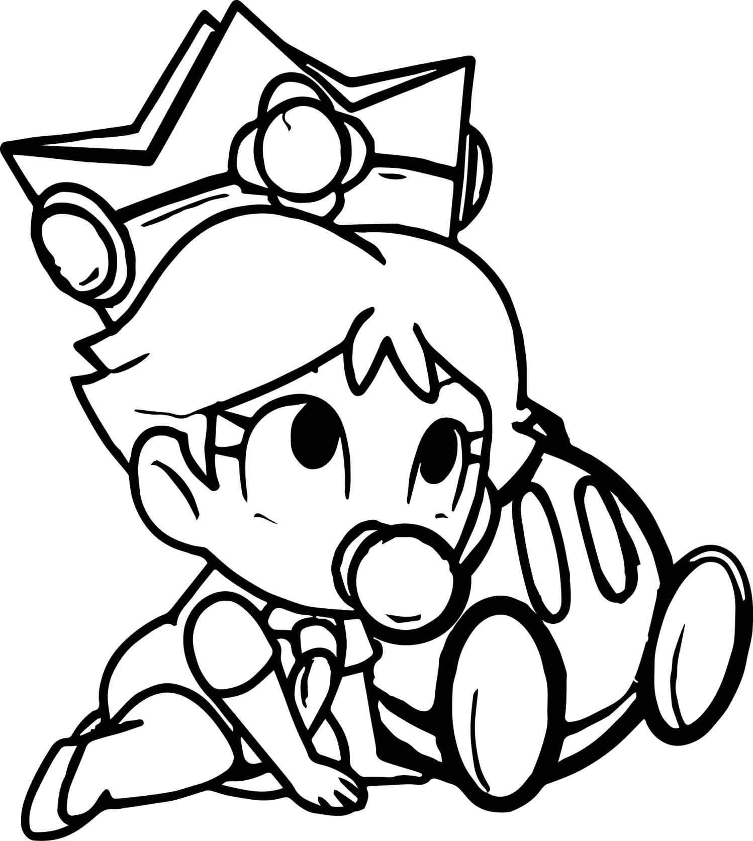 1498x1673 Baby Rosalina Coloring Page Online Coloring Printable