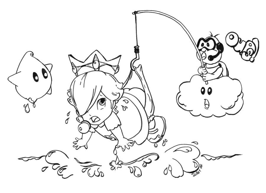 900x653 Baby Rosalina Coloring Pages