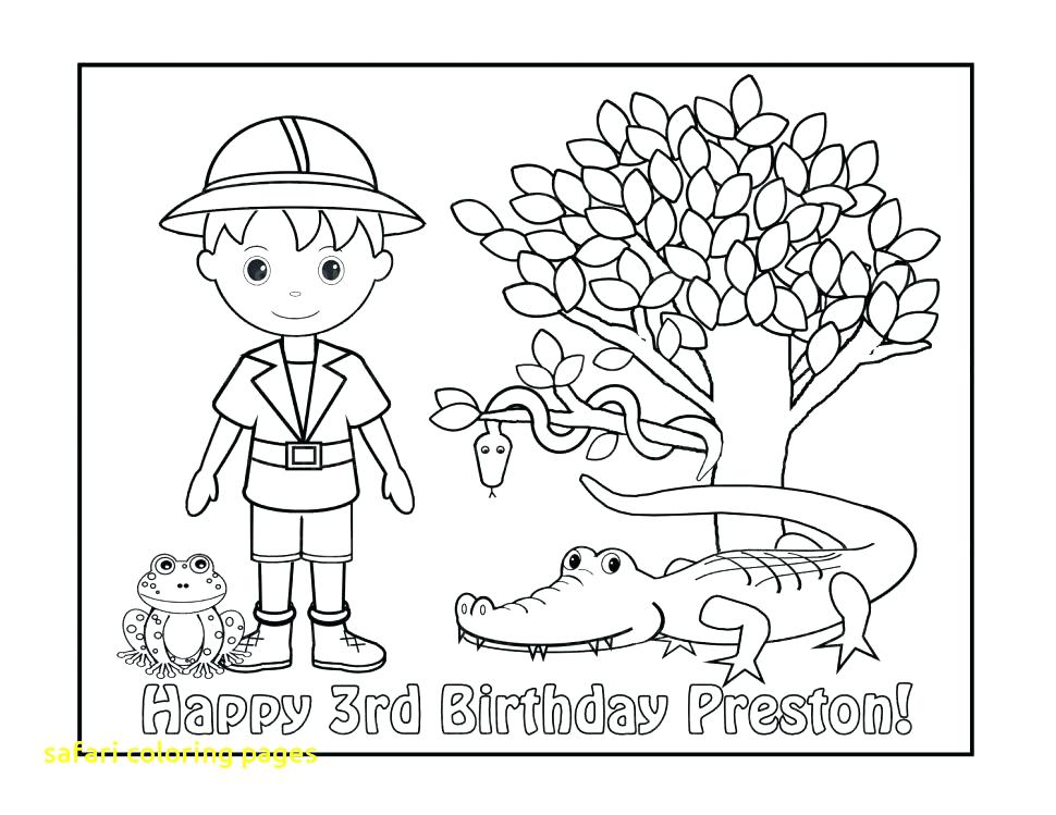 970x749 Safari Coloring Page Safari Coloring Pages With Baby Safari