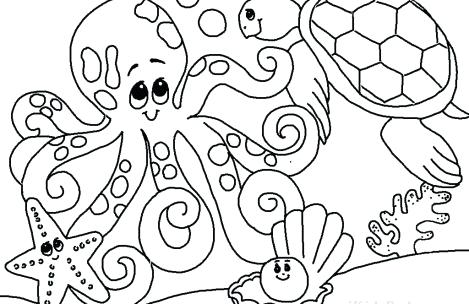 469x304 Sea Animals Coloring Sheets Just Colorings Sea Animals Coloring
