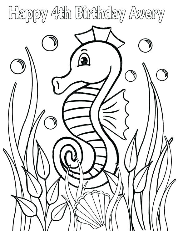 570x738 Sea Horse Coloring Page Seahorse Color Sheet Like This Item Free