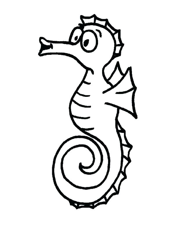600x776 Baby Seahorse Coloring Pages Seahorse Coloring Page Ba Seahorse