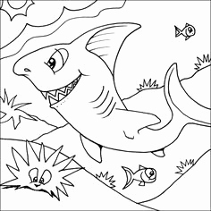 236x236 Baby Shark Coloring Page Shark Coloring Pages Great White Shark