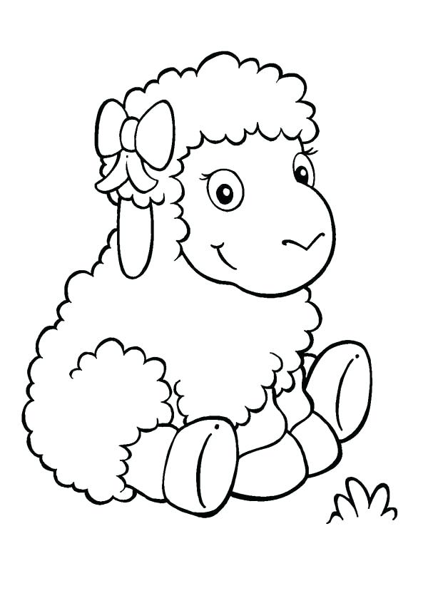600x832 Sheep Coloring Page Adorable Baby Sheep Coloring Page Suzy Sheep