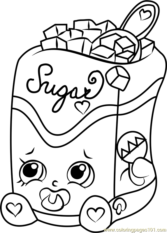 573x800 Sugar Lump Shopkins Coloring Page