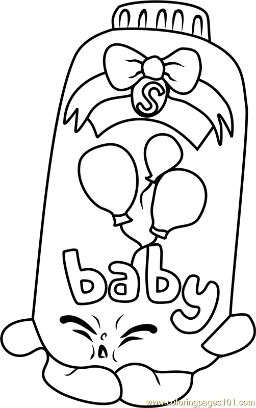 502x800 Baby Puff Shopkins Coloring Page
