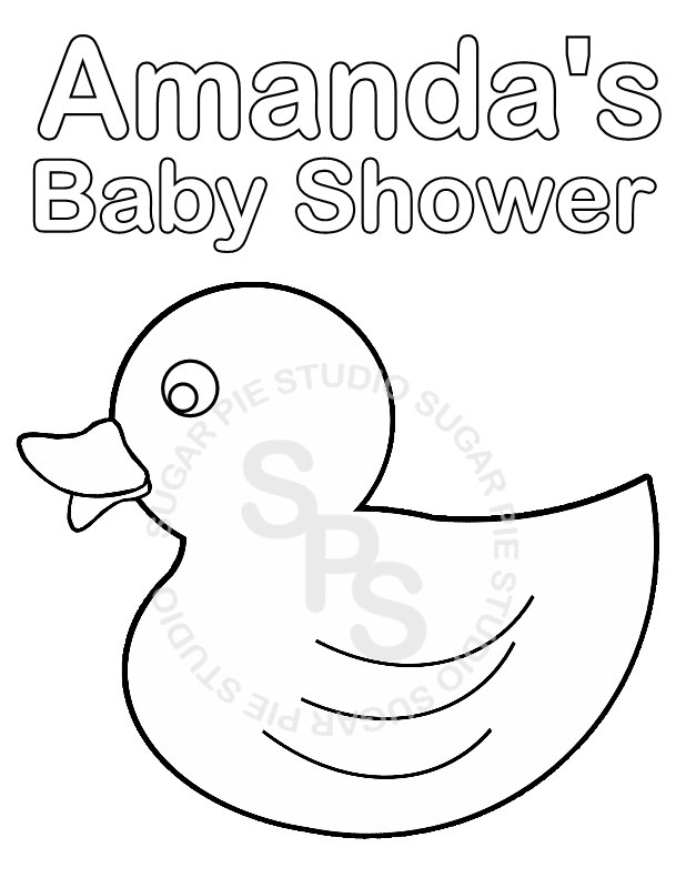 618x800 Baby Shower Coloring