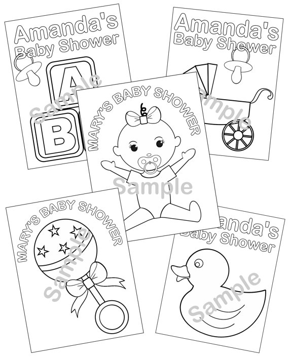 570x713 Free Printable Baby Shower Coloring Pages Personalized Printable