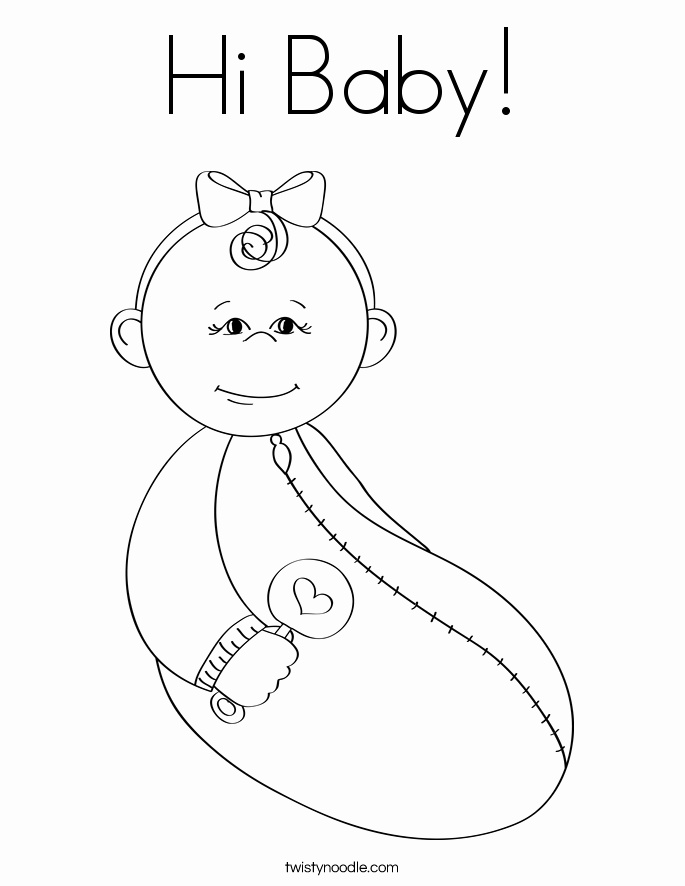 685x886 Free Printable Baby Shower Coloring Pages Fresh Baby Coloring