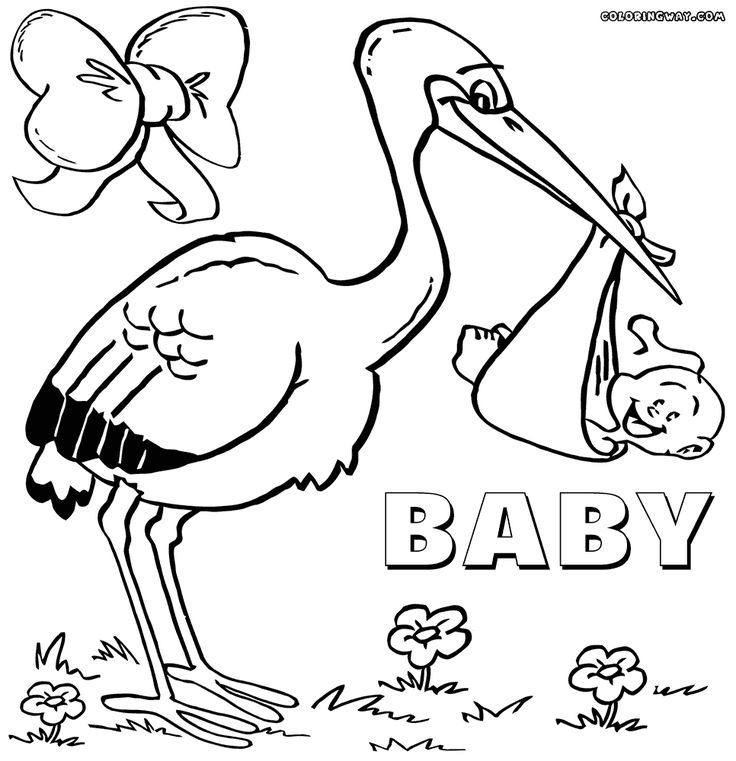 736x761 Baby Shower Coloring Pages