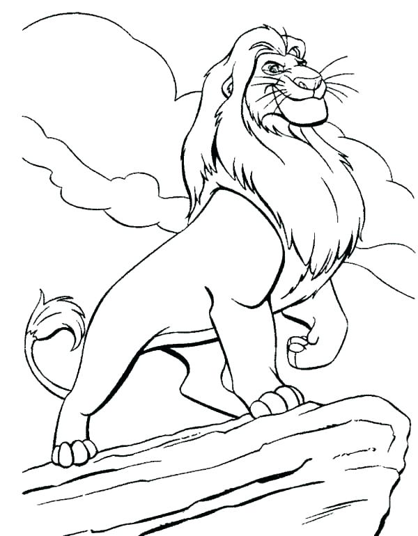 Baby Simba Coloring Pages at GetDrawings | Free download