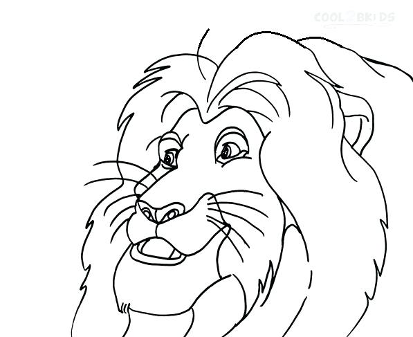 597x487 Simba Coloring Page Lion King Coloring Pages Free Printable