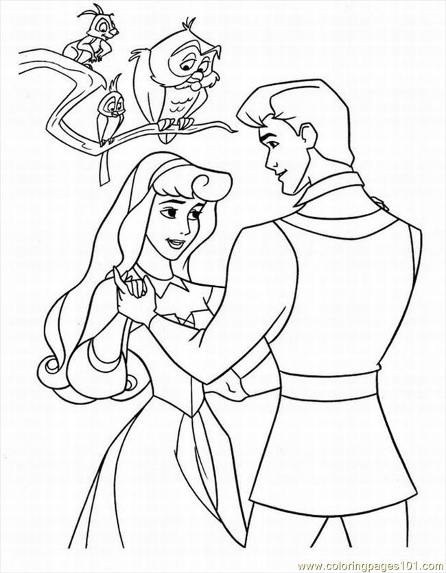 650x836 Sleeping Beauty Coloring Page