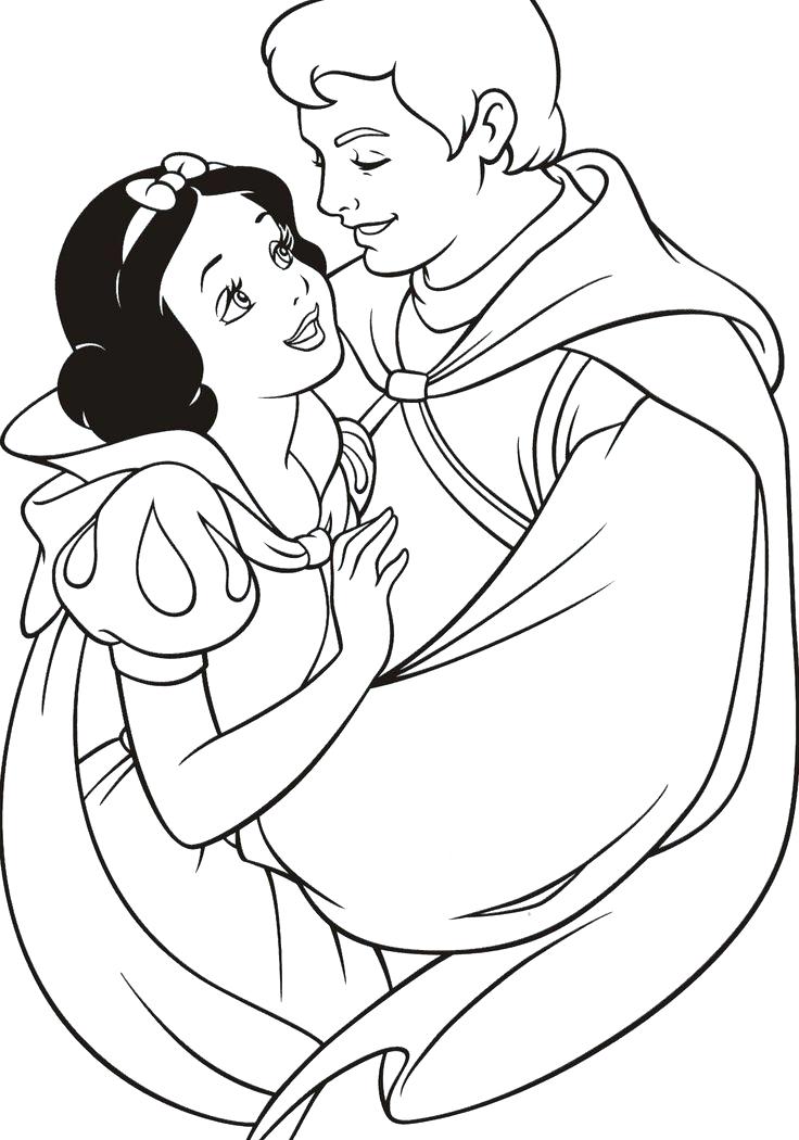 736x1050 Snow White Coloring Pages For Kids Printable Free Of Cartoons