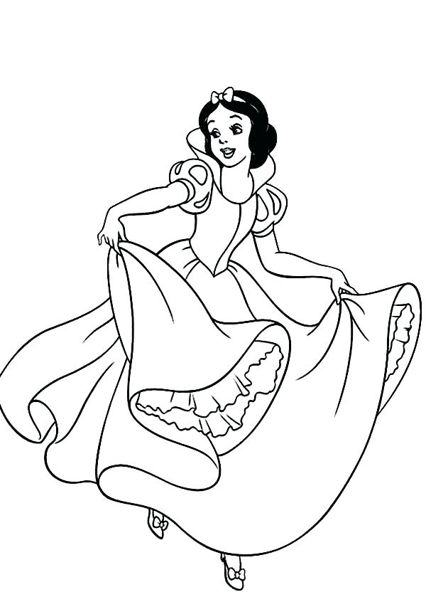 600x839 Snow White Coloring Pages