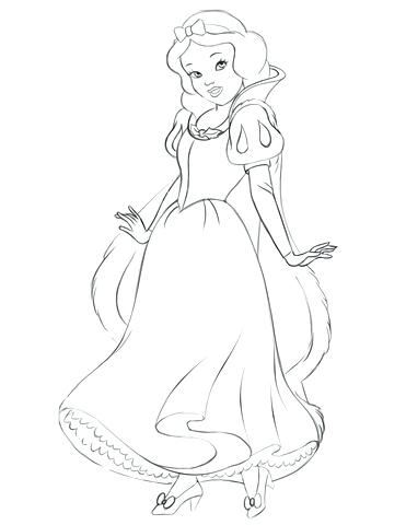 371x480 Baby Snow White Coloring Pages Snow White Coloring Page Free