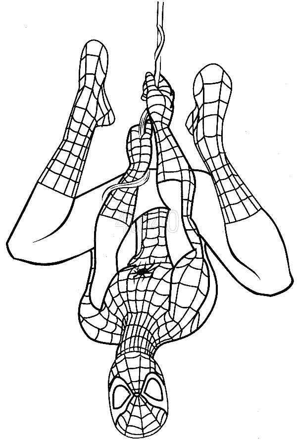600x897 Top Free Printable Spiderman Coloring Pages Online Spider Man