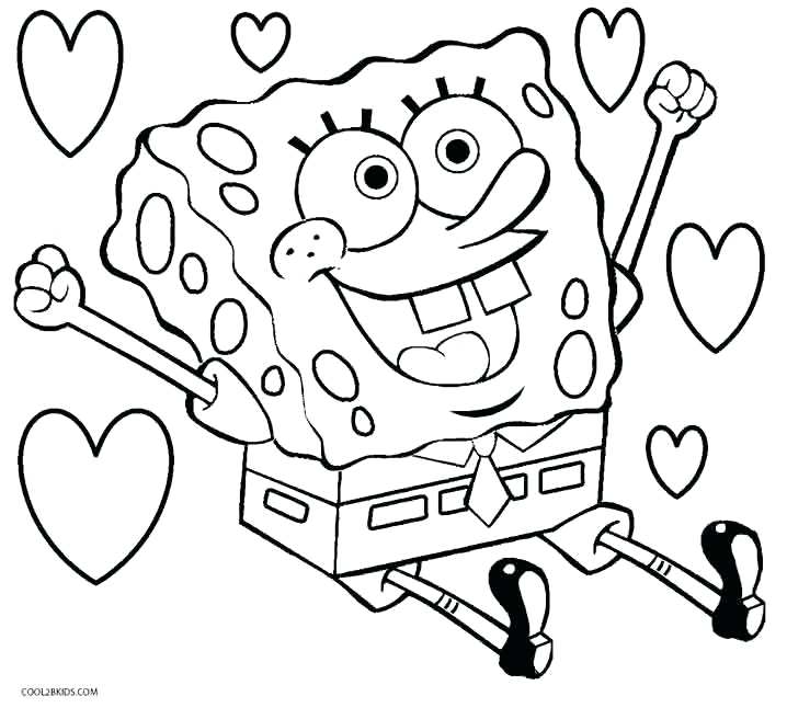 718x646 Baby Spongebob Para Colorear