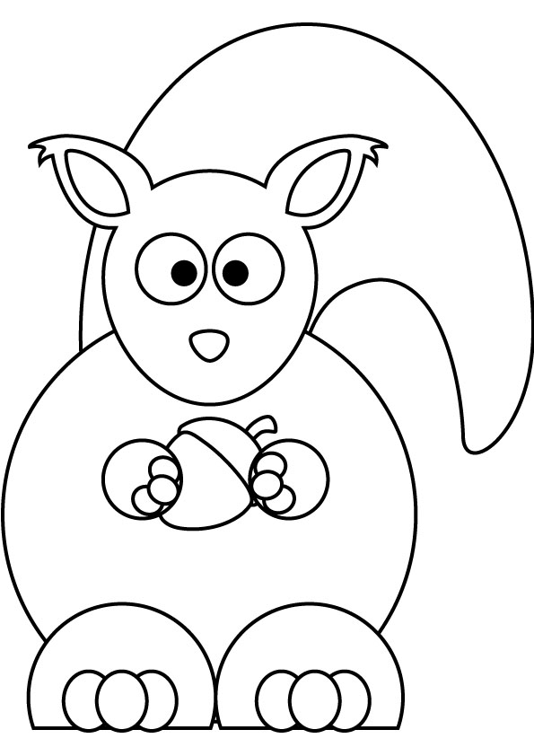 595x842 Baby Squirrel Coloring Pages Pictures