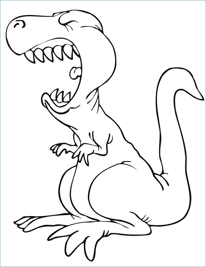 660x854 Cute Baby T Rex Dinosaur Coloring Pages