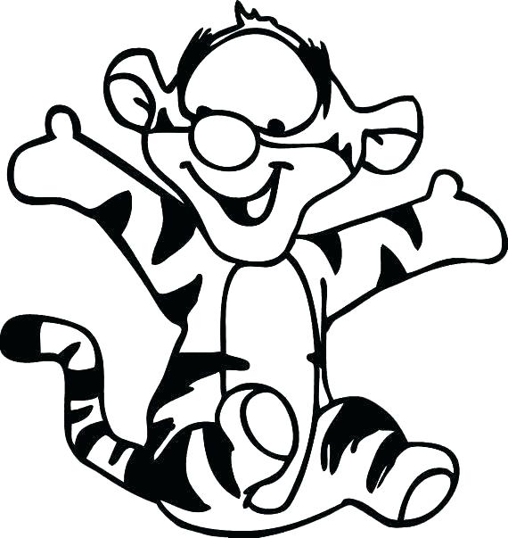 570x603 Baby Tigger Coloring Pages Ba Tigger Coloring Pages Muyatips