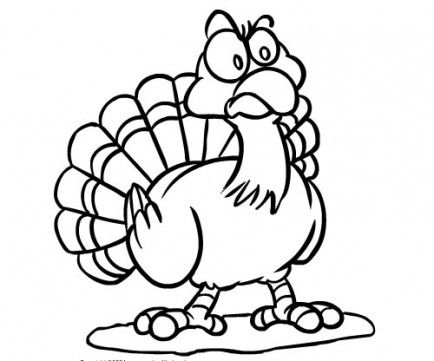 Baby Turkey Coloring Pages