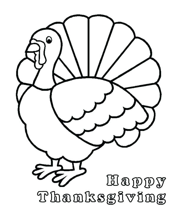 600x738 Cute Turkey Coloring Pages Fun Turkey Coloring Pages Kishfanclub