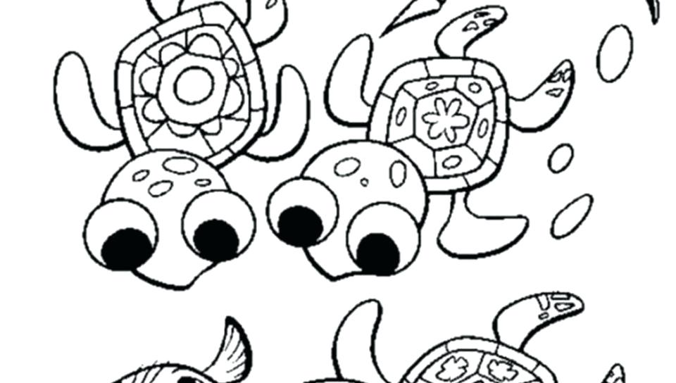 960x544 Cute Turtle Coloring Pages Coloring Pages Cute Sea Baby Turtle